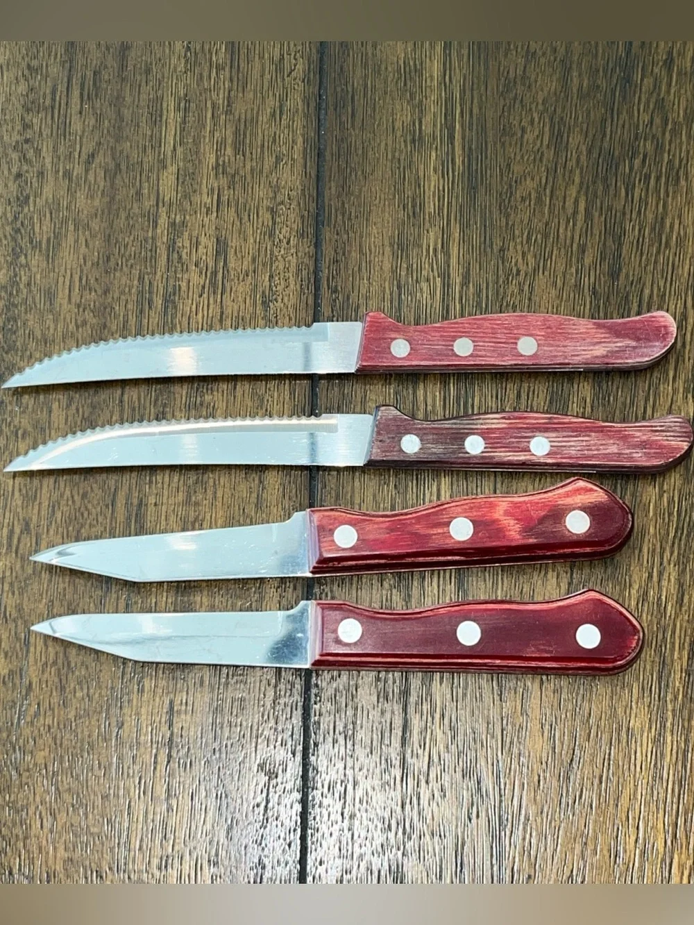 Tramontina Brazil (2) Steak & (2) Pairing Knives High Carbon Stainless Steel